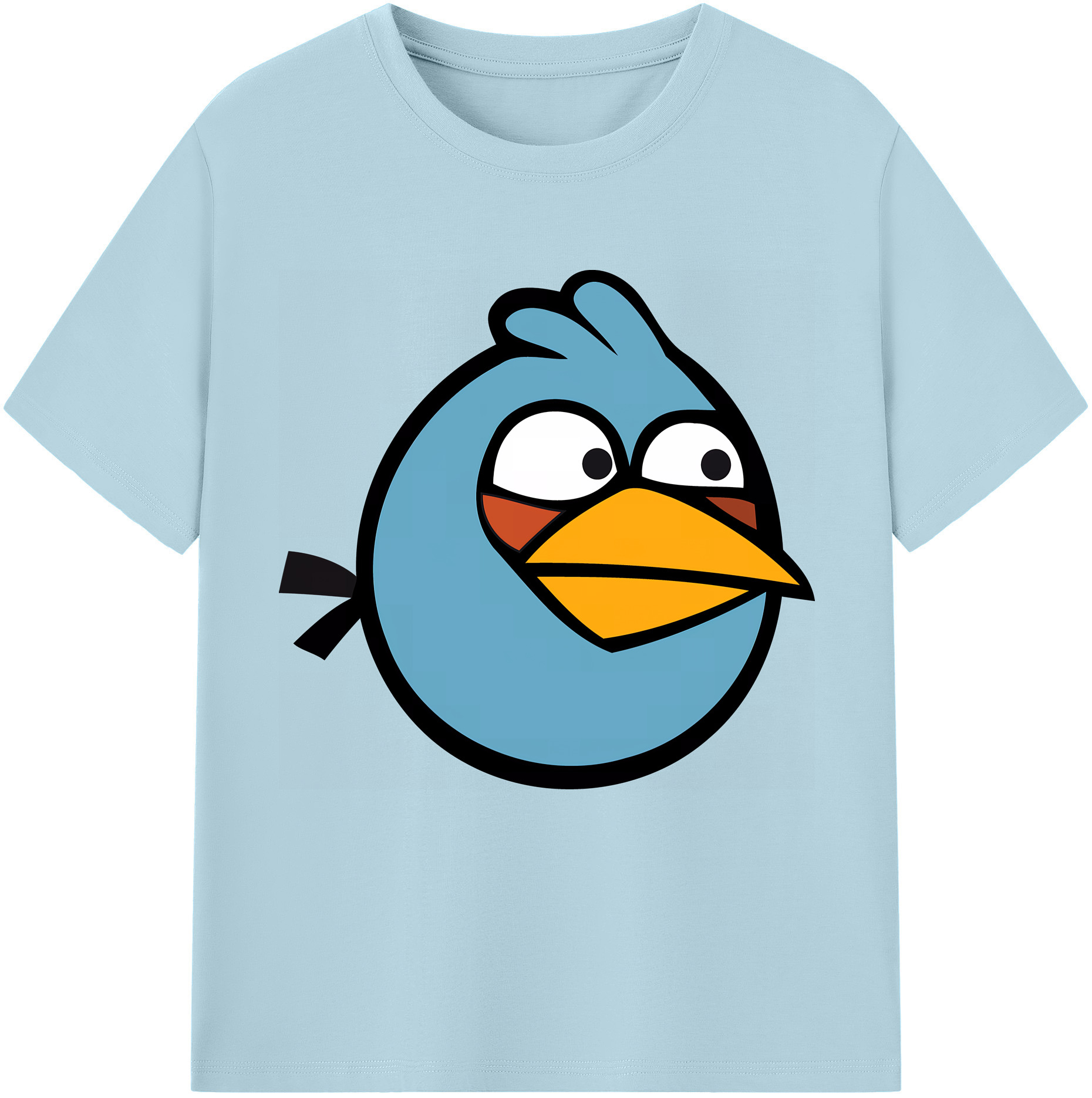 （画像用） Angry Birds アングリーバード 綿100％半袖Tシャツ（フロントプリント）